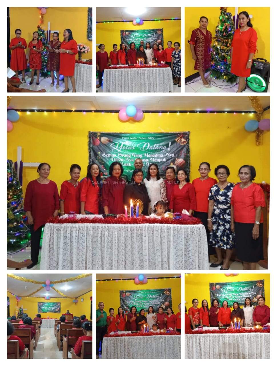 Harmoni Natal,  PKK Kelurahan Benteng, Dasa Wisma Sehati, dan Lansia Sehati Bersatu dalam Sukacita