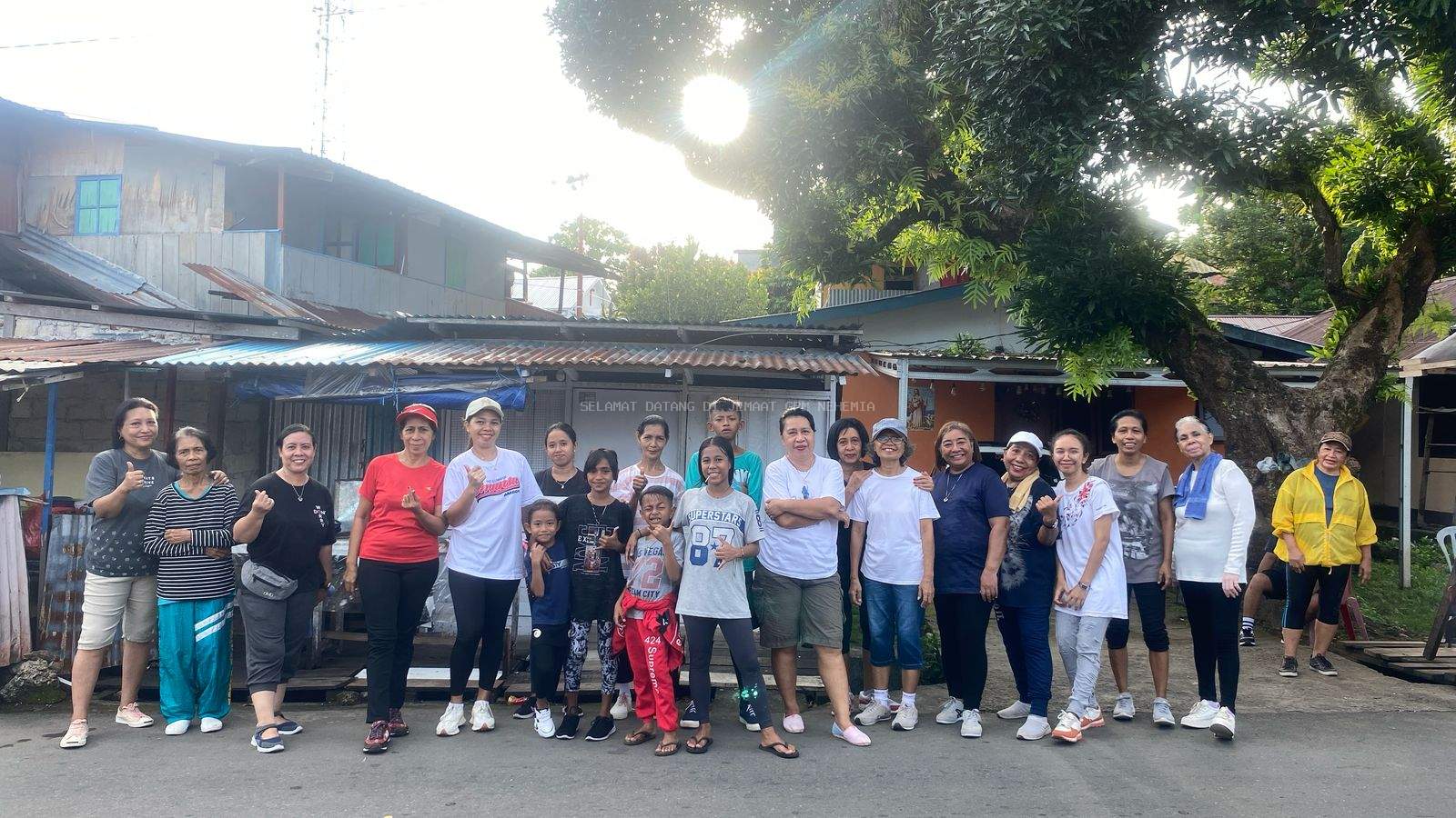 Unit 2 Sektor Efrat Gelar Senam Sehat Sambut Liburan Panjang